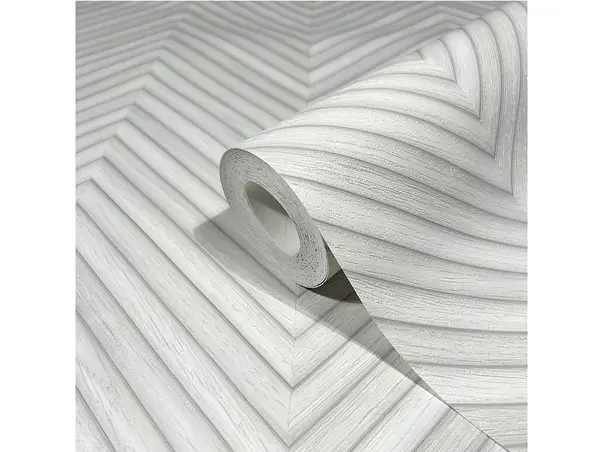 tapet chevron lemn gri deschus