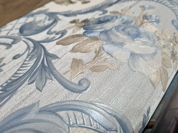 tapet clasic bleu marburg