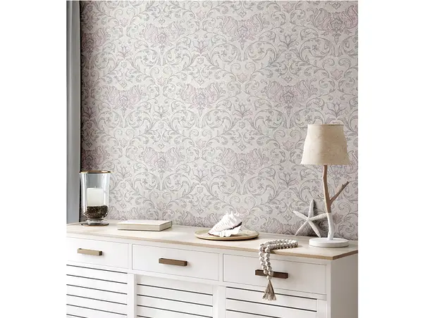 tapet clasic cu model floral elegant