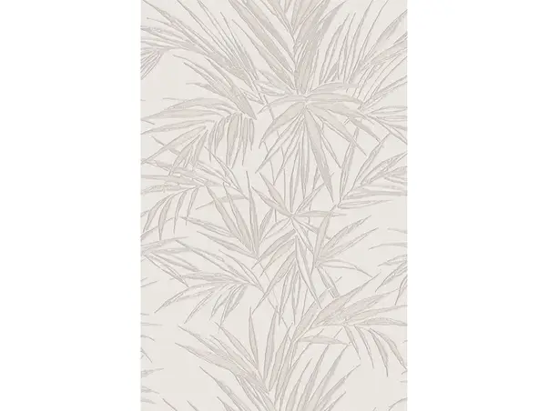 tapet crem cu model frunze sirpi 24600