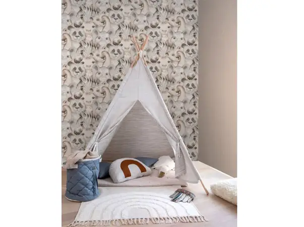 tapet cu animale rasch bambino neutral