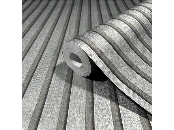 tapet cu dungi gri argintiu