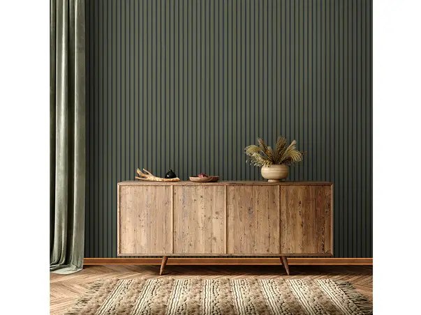 tapet cu dungi kaki aspect de riflaje