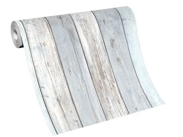 tapet cu dungi lemn vintage bleu