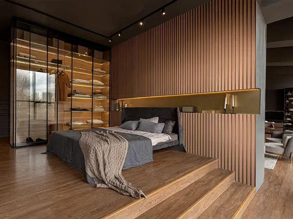 tapet cu dungi maro sidefat imitatie riflaje