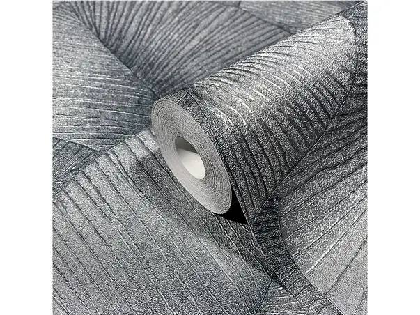 tapet cu efect metalic argintiu marburg 34514