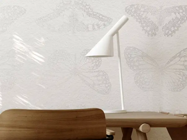 tapet cu fluturi gri