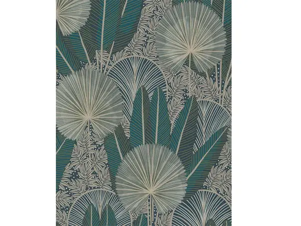 tapet cu frunze stilizate grandeco 54701