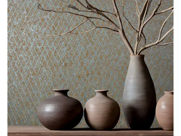 tapet cu romburi turcoaz