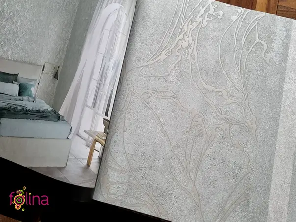 tapet decorativa gri deschis