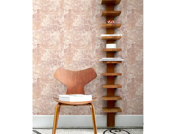 tapet decorativa roz somon grandeco 170805