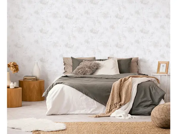 tapet dormitor decorativa alba