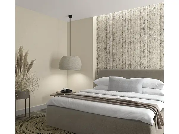 tapet dormitor model abstract bej