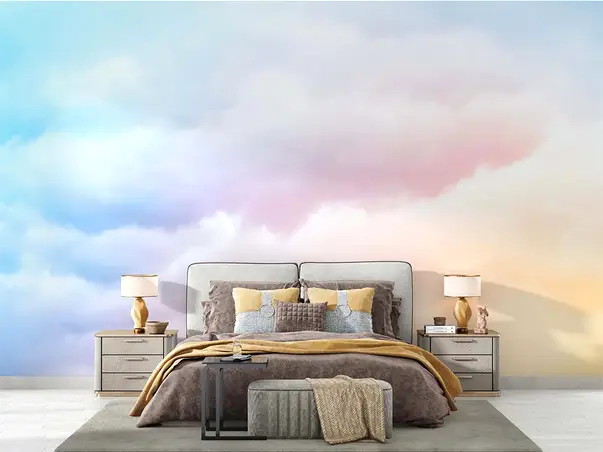 tapet dormitor nori colorati