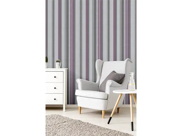 tapet dungi verticale mov novara