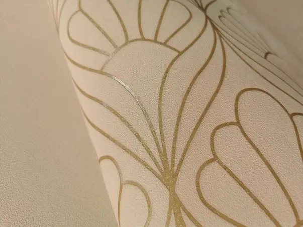 tapet elegant alb auriu