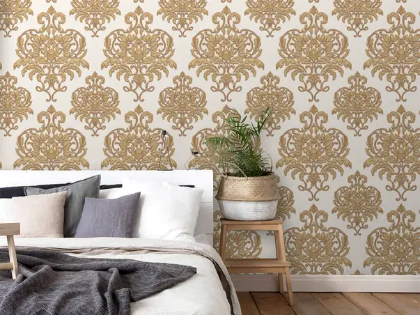 tapet elegant cu model bej