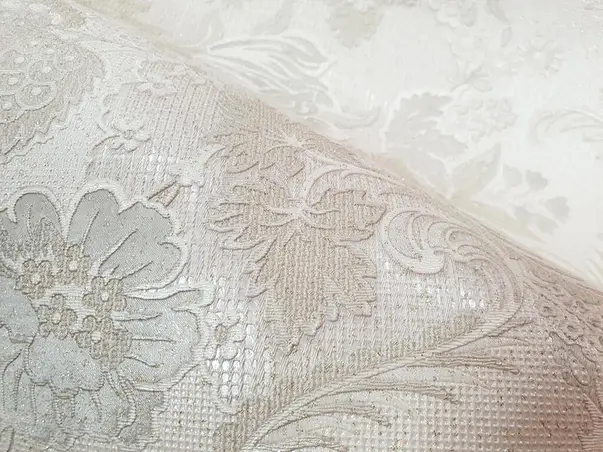 tapet elegant cu model floral gri romantic z2917