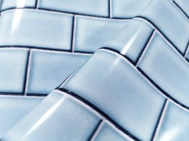 tapet extralavabil faianta bleu