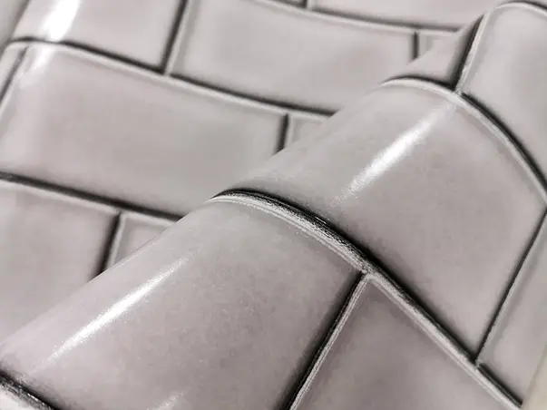 tapet extralavabil faianta gri deschis