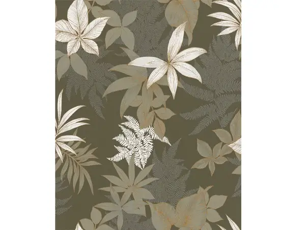 tapet floral maro taupe grandeco a48202