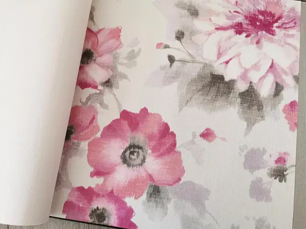 tapet floral roz fashion for walls