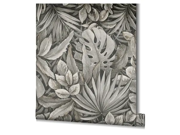 tapet frunze gri inchis marburg 33305