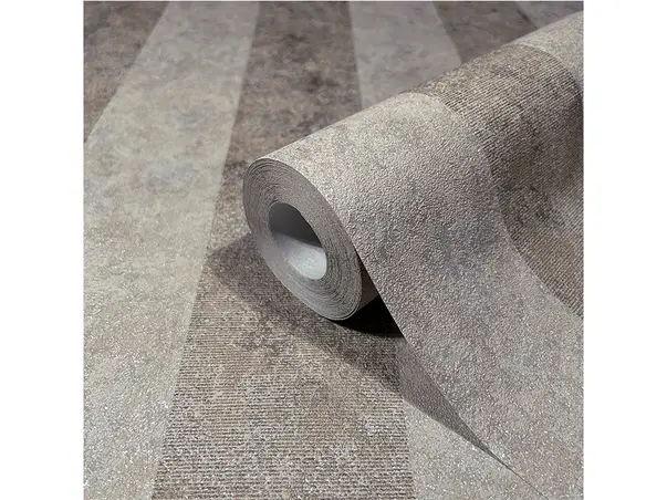 tapet greige cu dungi late