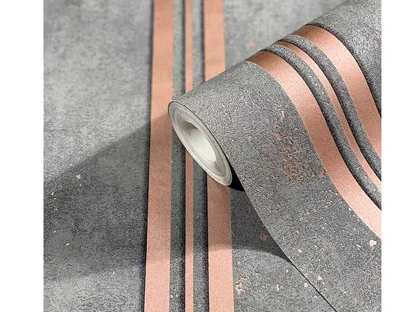 tapet gri cu dungi bronz marburg urban spaces 32637