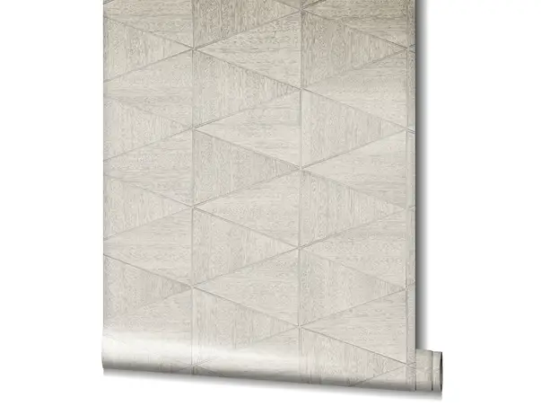 tapet gri deschis cu model geometric modern marburg 33357