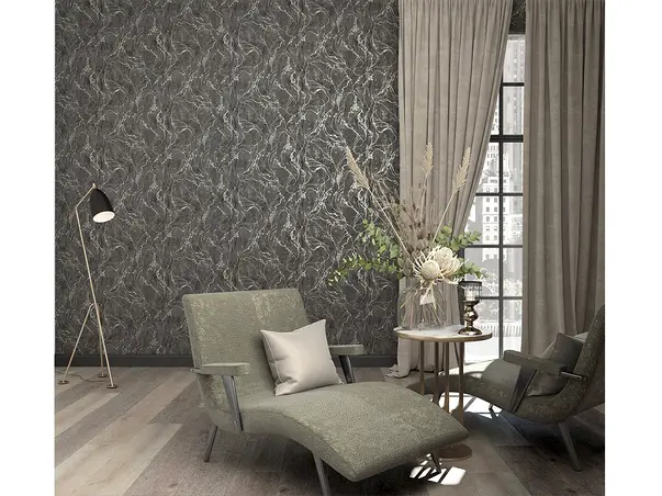 tapet gri inchis city glow