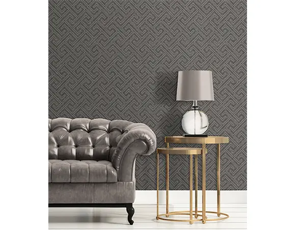 tapet gri inchis cu dungi si sclipici