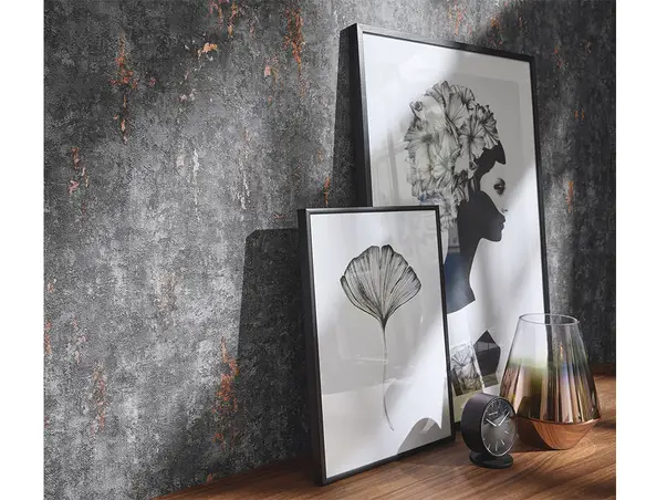 tapet gri inchis tip decorativa