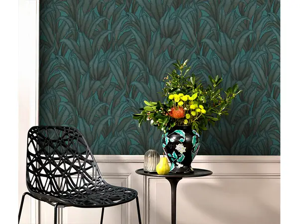 tapet hol cu model verde