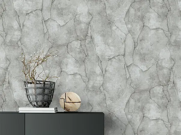 tapet hol imitatie piatra gri