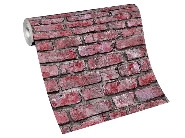 tapet imitatie caramida rosiatica