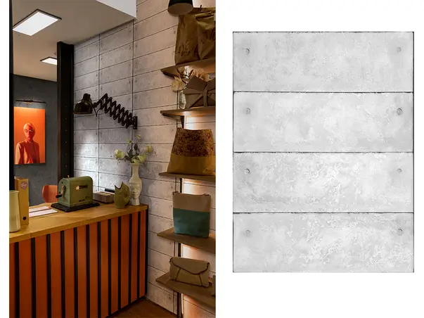 tapet imitatie concrete