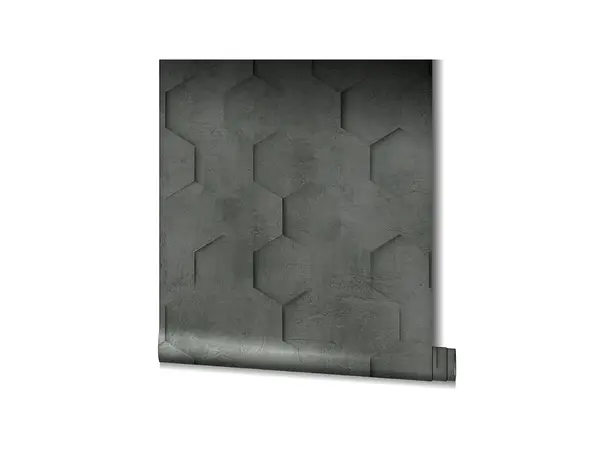 tapet imitatie decorativa gri inchis marburg kyoto 34161