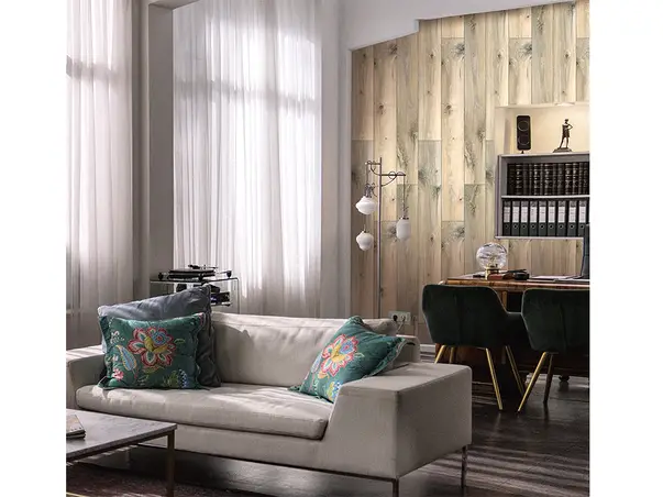 tapet imitatie lemn natur pentru amenajari in stil rustic