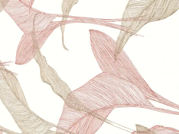 tapet ivoire cu frunze colorate