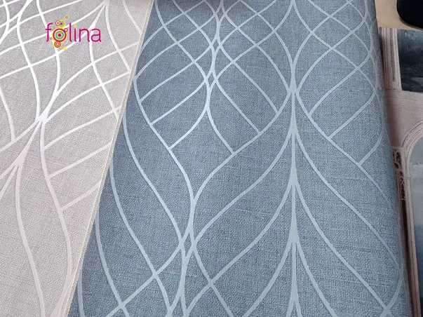 tapet living bleu cu model elegant