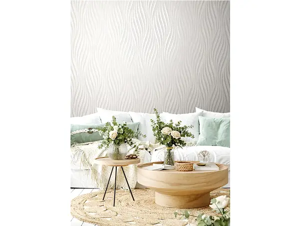 tapet living cu dungi serpuite 34258