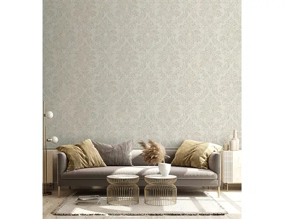 tapet living cu model baroc