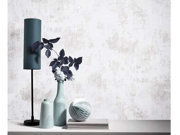 tapet living decorativa alba