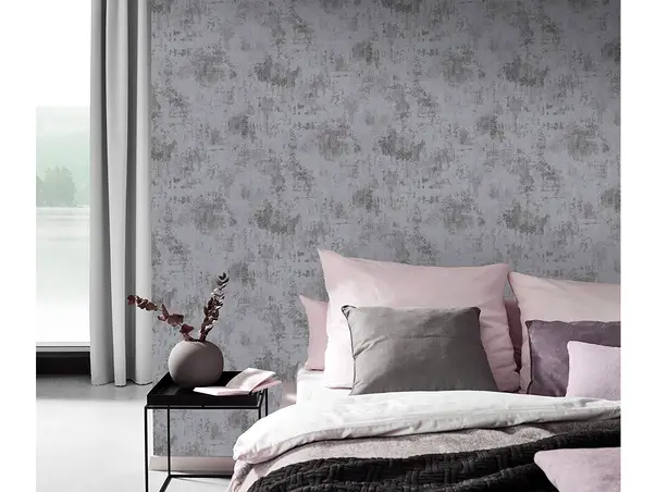 tapet living decorativa gri