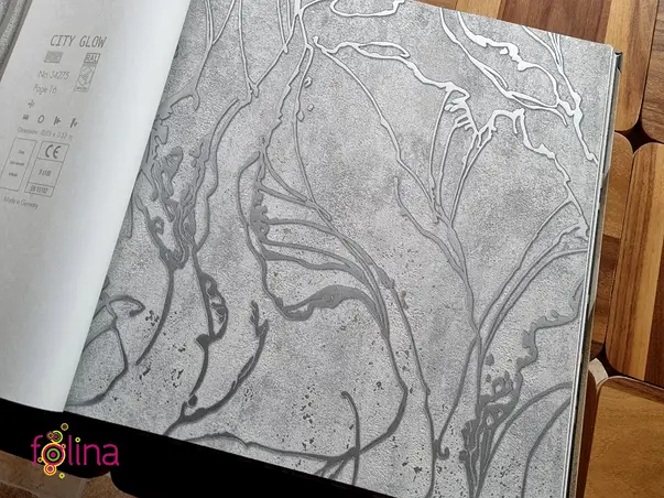 tapet living decorativa gri