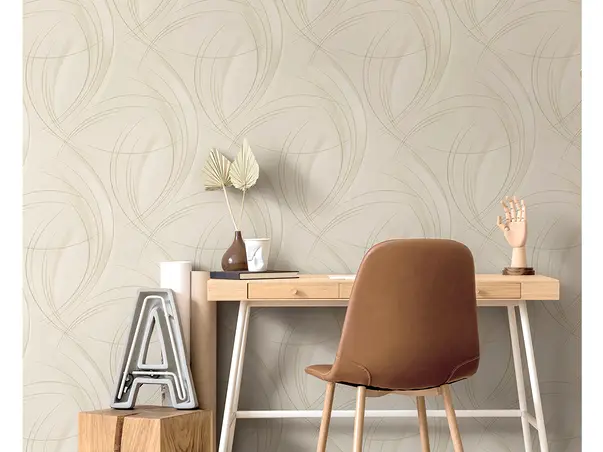 tapet living elegant crem