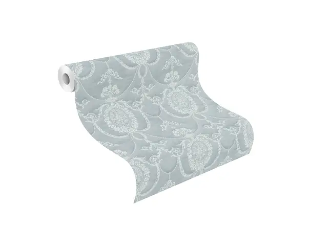 tapet living gri cu model clasic elegant rasch