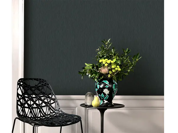 tapet living gri inchis cu un sclipici discret