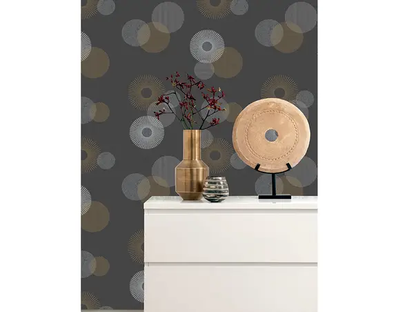 tapet living gri inchis rasch 311501